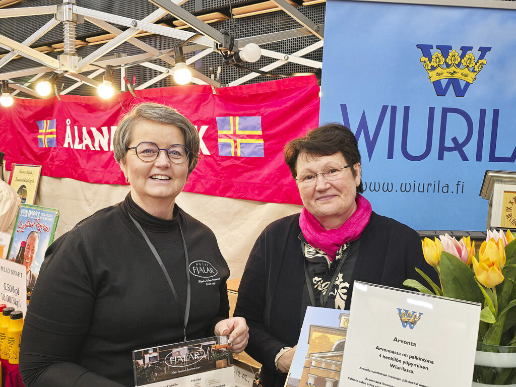 Hotel Fjalarin Tina Anttila ja Wiurilan Anne Marie Aminoff valmistautuvat jo kesän matkailukauteen.