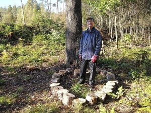 Pertti Kavander on antanut sydämensä Halikon aseman pururadalle.