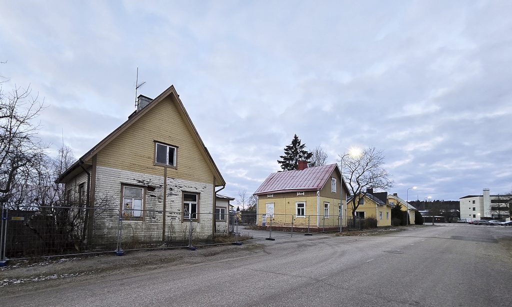 Kauniaisten messukohde tämän vuoden joulukuussa ja havainnekuvassa vuonna 2028.