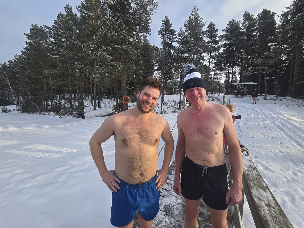 Joonas Lammervo ja Jukka Alanko testasivat Kirbackan löylyt.