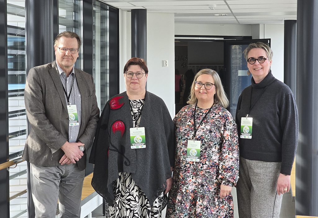 MTK:n Kimmo Aalto, Maaseutumatkailijoiden Kirsi Ilola-Ollikka, Yrityssalon Tiina Backman ja Hotel & Café Mathildedalin Krista Gustafsson uskovat salolaisen maaaseutumatkailun tulevaisuuteen.